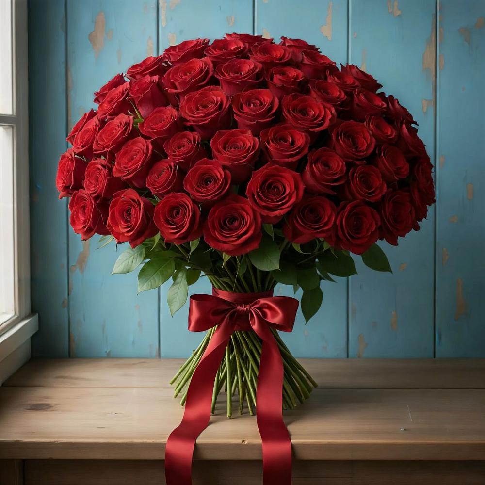 Букет Красные розы Блэк Меджик в Смоленском Алтайский край