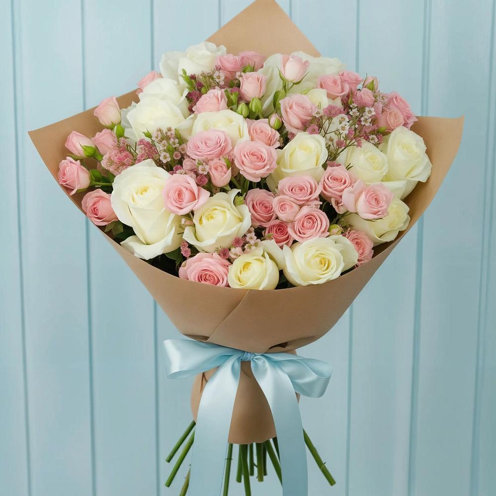 Букет цветов из: Розы в Смоленском Алтайский край