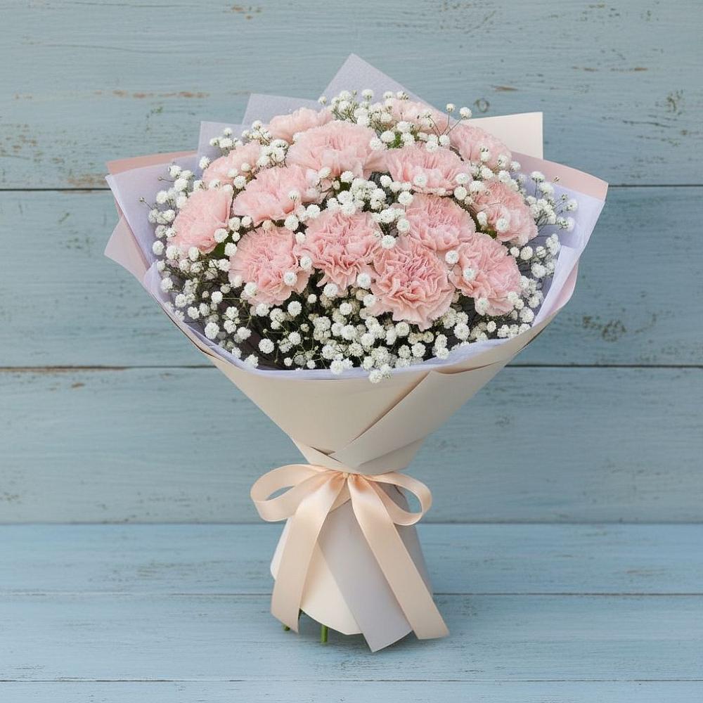 Букет цветов из: Гвоздики в Смоленском Алтайский край