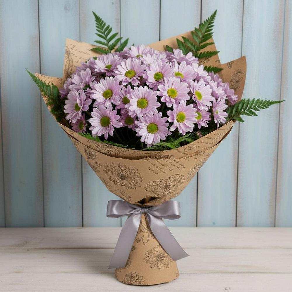 Букет цветов из: Хризантемы в Смоленском Алтайский край