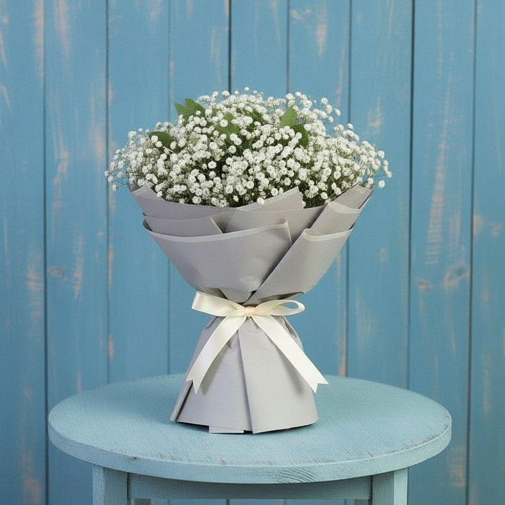 Букет цветов из: Гипсофила в Смоленском Алтайский край