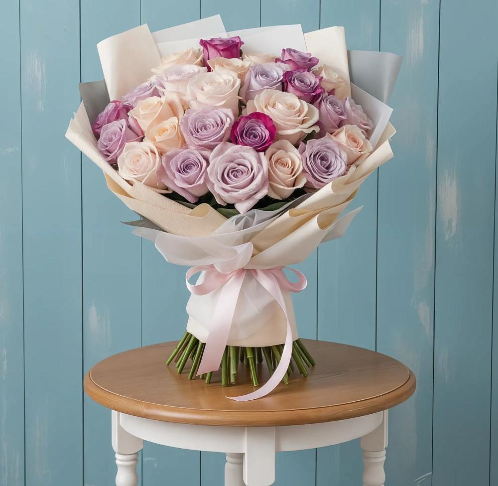 Букет цветов из: Розы в Смоленском Алтайский край