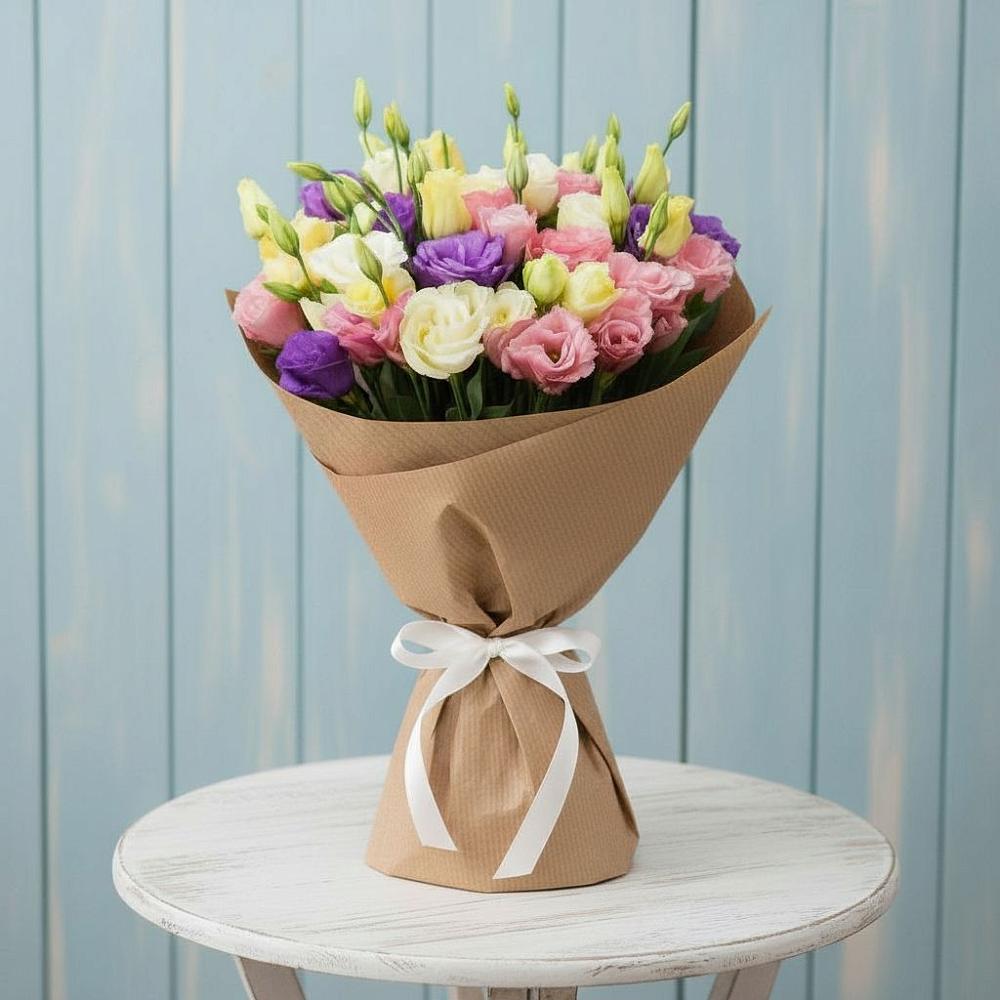 Букет цветов из: Лизиантусы в Смоленском Алтайский край