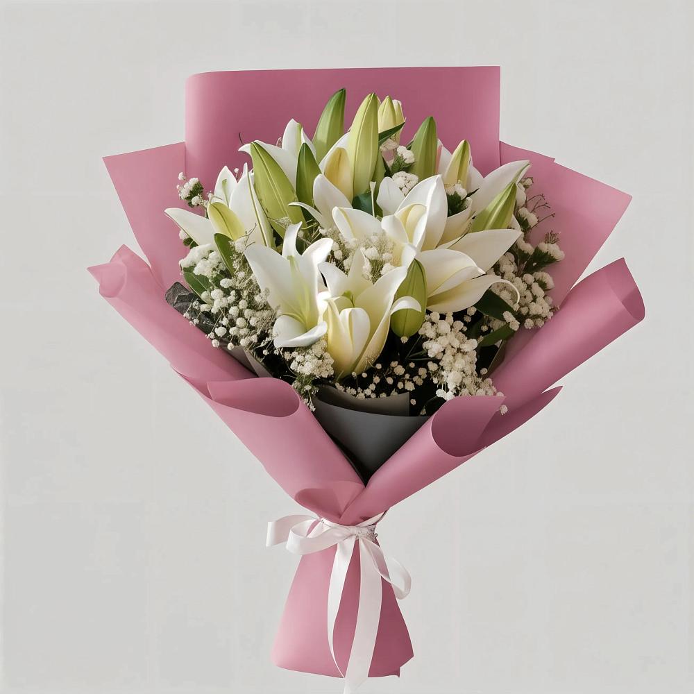Букет цветов из: Лилии в Смоленском Алтайский край