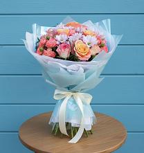 Букет цветов из:  Хризантемы и Розы #REPLACE_PRED# Смоленском Алтайский край