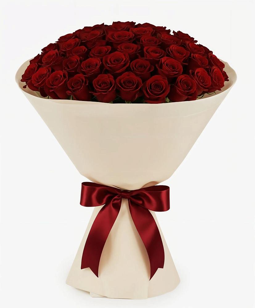 Букет 101 Бордовая роза Блэк Бакарра в Смоленском Алтайский край