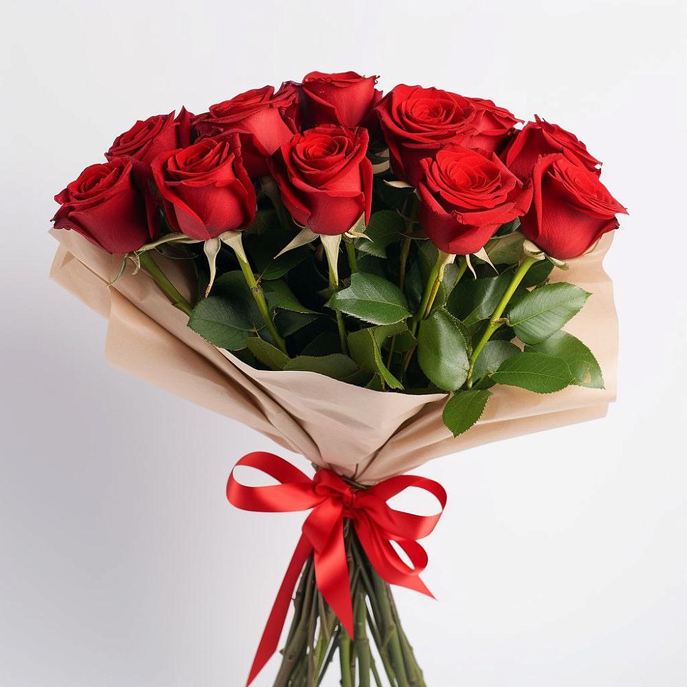 Букет 11 Красных роз Эдлесс Лав в Смоленском Алтайский край